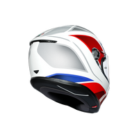 Vista lateral derecha casco AGV K6 Hyphen blanco