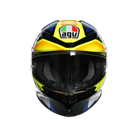 Vista frontal casco AGV K6 S Joan Mir para moto