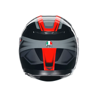 Casco AGV negro rojo para carretera y touring