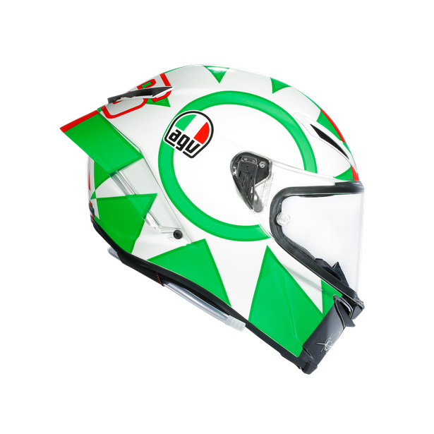 Vista lateral derecha casco AGV Pista GP R Rossi Mugello 2018