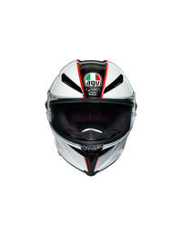 Vista frontal casco AGV Pista GP RR Scuderia Carbon White Red