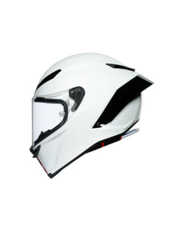 Vista lateral izquierda casco AGV Pista GP RR Scuderia Carbon White Red