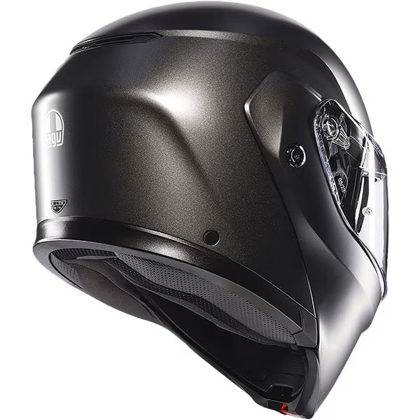 Vista lateral derecha casco AGV Streetmodular Asfalto Grey