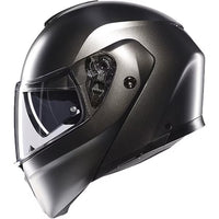 Vista lateral izquierda casco AGV Streetmodular Asfalto Grey