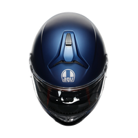 Vista superior casco AGV Tourmodular azul mate