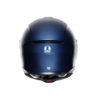 Vista trasera casco AGV Tourmodular Galassia Blue Mate