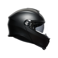Vista lateral derecha casco AGV Tourmodular negro mate