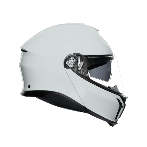 Vista lateral derecha casco AGV Tourmodular Stelvio blanco