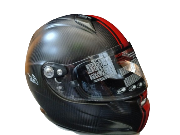 Casco Cast CM5 CRO Race Carbon Black Red Matt de fibra de carbono disponible en Ciao Italia México