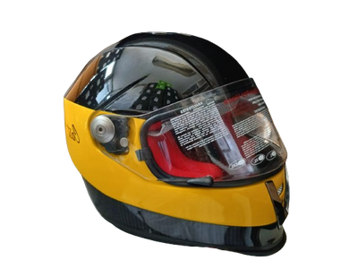 Casco Cast CM6 LM Carbon Yellow Black Integral