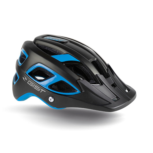 Casco de ciclismo GIST Bullet azul aerodinámico y ventilado