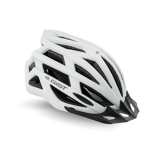 Casco de ciclismo GIST Planet One Plus blanco Art. 9232 con luz LED