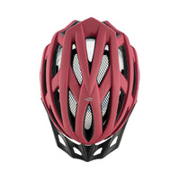 Vista superior del casco GIST Planet One Plus rojo
