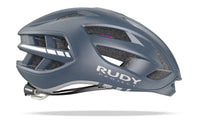 Vista lateral izquierda del casco Rudy Project Egos azul cósmico mate