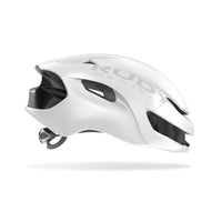 Vista lateral izquierda del casco Rudy Project Nytron blanco mate