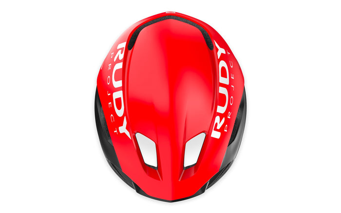 Vista superior del casco Rudy Project Nytron rojo