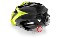 Vista trasera del casco Rudy Project Rush amarillo