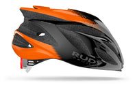 Vista lateral izquierda del casco Rudy Project Rush naranja
