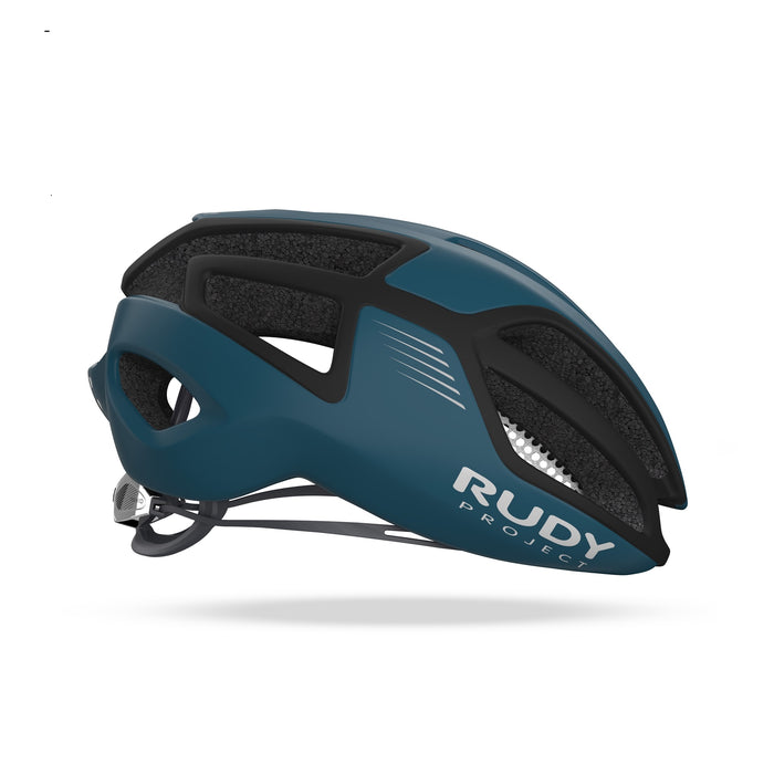 Vista lateral izquierda del casco Rudy Project Spectrum azul marino
