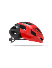Vista lateral izquierda del casco Rudy Project Strym rojo brillante
