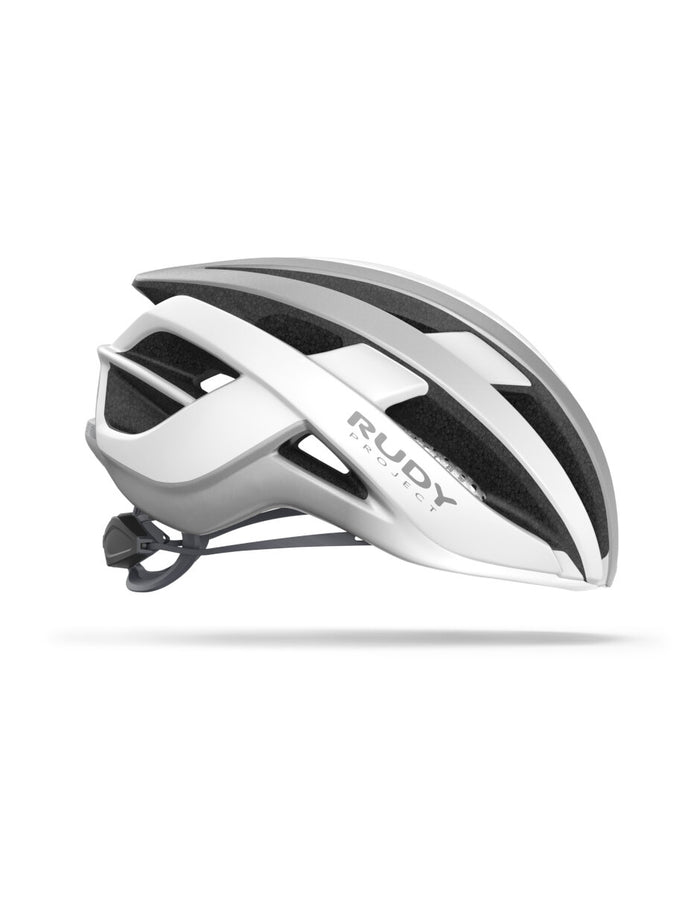 Vista lateral izquierda del casco Rudy Project Venger blanco