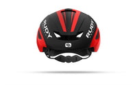 Vista frontal del casco Rudy Project Volantis rojo