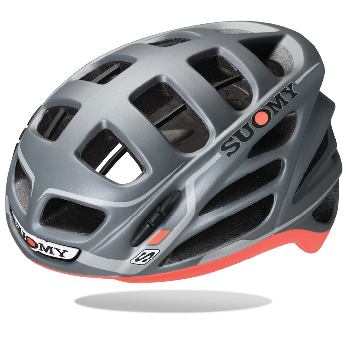 Casco de ciclismo SUOMY Gun Wind gris rojo para ruta y competición