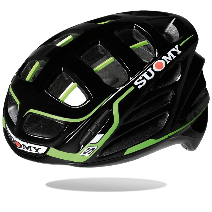 Casco de ciclismo SUOMY Gun Wind negro verde para ruta y competición