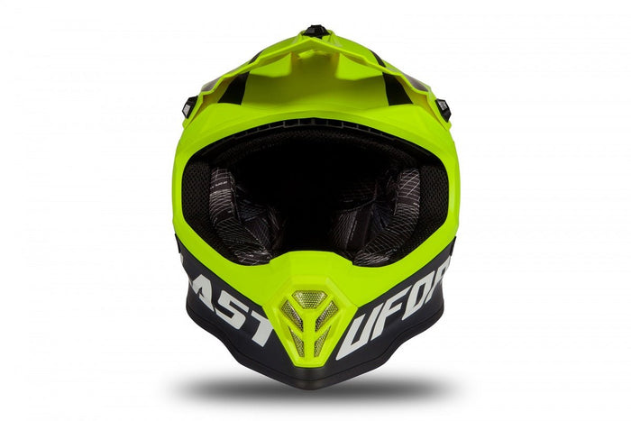 Casco Cross Moto Infantil UFO HE191 Amarillo Fluo - CIAO ITALIA