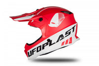 Casco Cross Moto Infantil UFO HE191 Rojo Blanco - CIAO ITALIA
