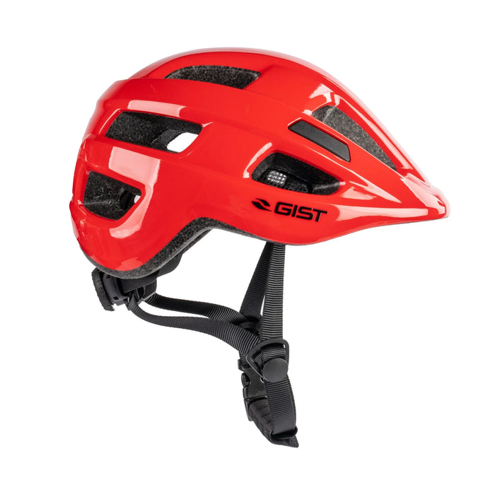 Vista lateral izquierda del casco infantil GIST Baby Runny rojo