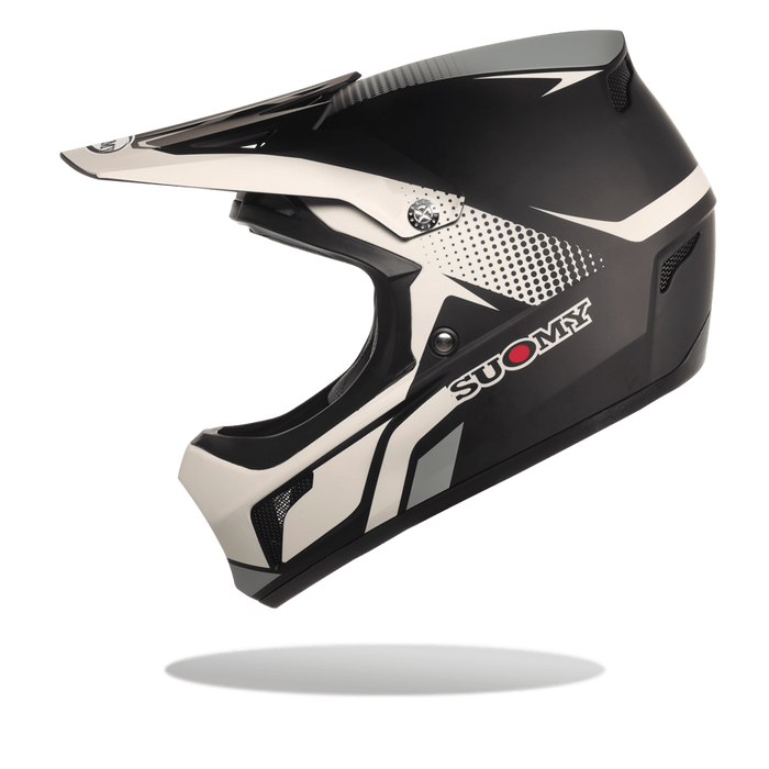 Casco integral SUOMY Extreme negro blanco para Downhill y Enduro