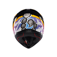casco para moto agv k1 s bezzecchi 2023 parte trasera