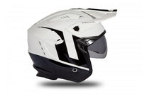 casco moto jet ufo sheratan negro blanco vista lateral