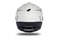 casco moto jet ufo sheratan negro blanco vista trasera