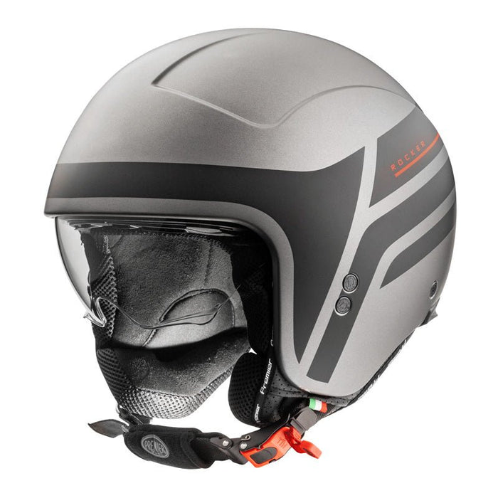 Casco para Moto Premier Rocker Visor Gris Jet - CIAO ITALIA