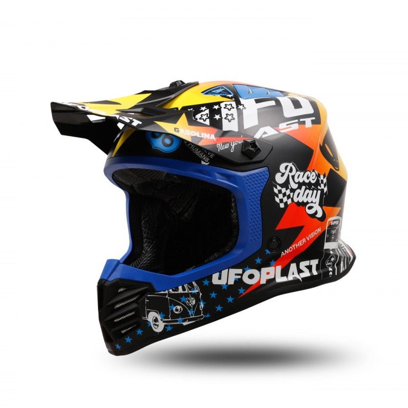 Casco para Motocross Infantil UFO Plast Korey Multicolor - CIAO ITALIA