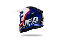 Casco para Motocross UFO Plast Intrepid Azul Blanco - CIAO ITALIA