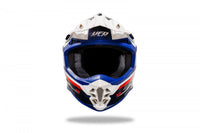 Casco para Motocross UFO Plast Intrepid Azul Blanco - CIAO ITALIA