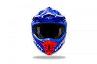 Casco para Motocross UFO Plast Intrepid Azul Naranja - CIAO ITALIA