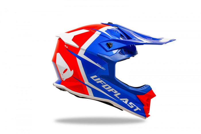 Casco para Motocross UFO Plast Intrepid Azul Naranja - CIAO ITALIA