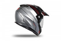 Casco para enduro UFO Plast Aries gris ideal para aventuras fuera del asfalto