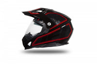 Casco para motocross UFO Plast Aries negro rojo para uso off road