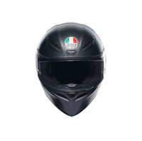 casco agv k1 s negro mate vista frontal