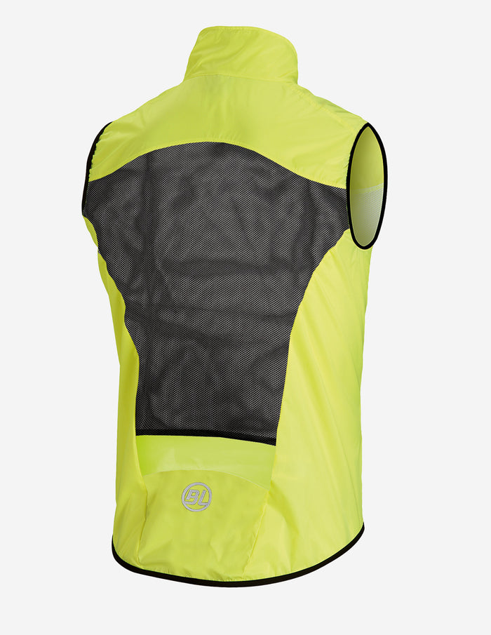 Vista trasera del Chaleco Rompevientos Bicycle Line Fiandre