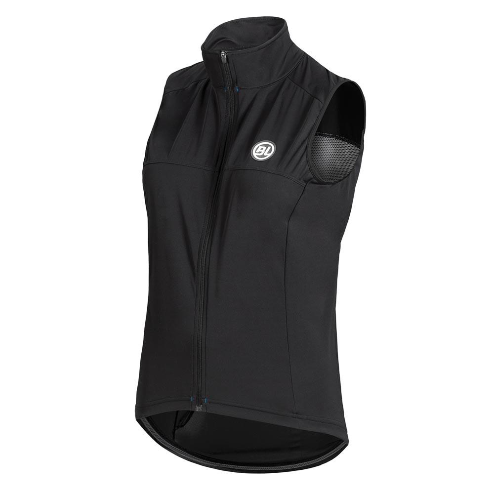 Chaleco Rompevientos Bicycle Line Normandia Negro Impermeable para Ciclismo