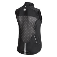 Vista trasera del Chaleco Rompevientos Bicycle Line Normandia Negro