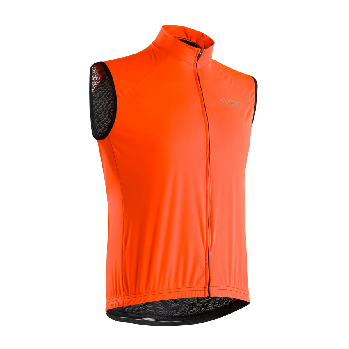 Chaleco Rompevientos Gist Microm Naranja Ligero para Ciclismo