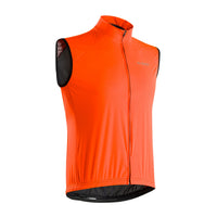 Chaleco Rompevientos Gist Microm Naranja Ligero para Ciclismo