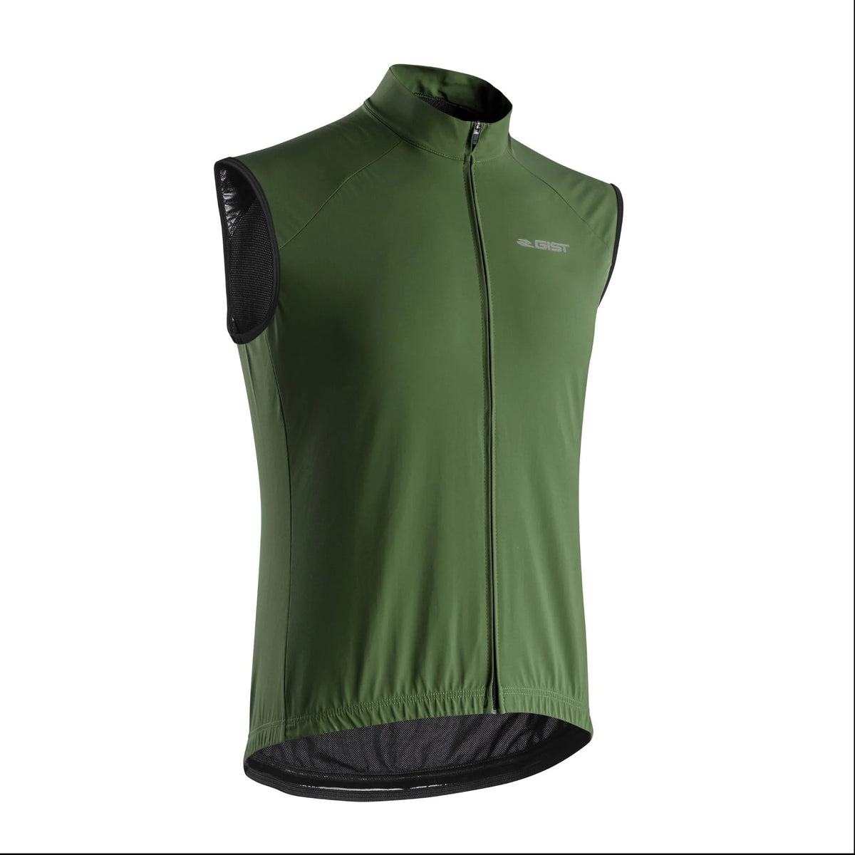 Chaleco Rompevientos Gist Microm Verde Ligero para Ciclismo